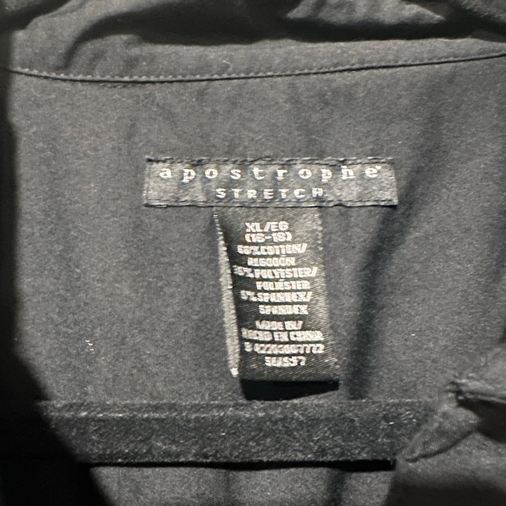 Apostrophe Black Button-Up Blouse - image 4